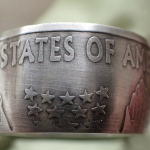 American Eagle 1oz Silver Piece Ring (Tails Out)