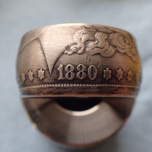 Morgan Silver Dollar Ring (Fat Tire)