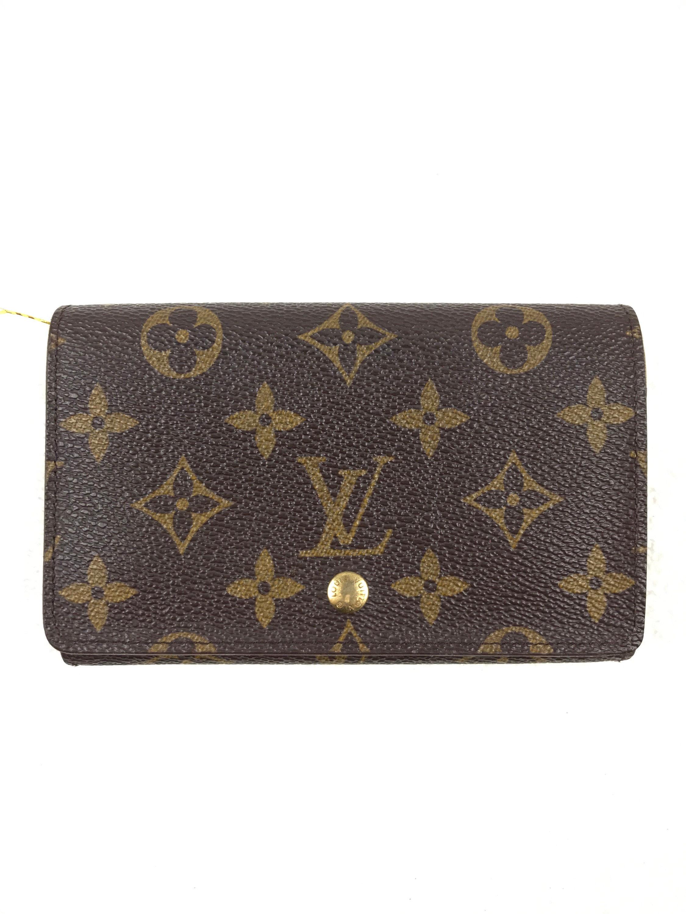 Vintage Louis Vuitton Monogram Porte Monnaie Billets Tresor Wallet ...