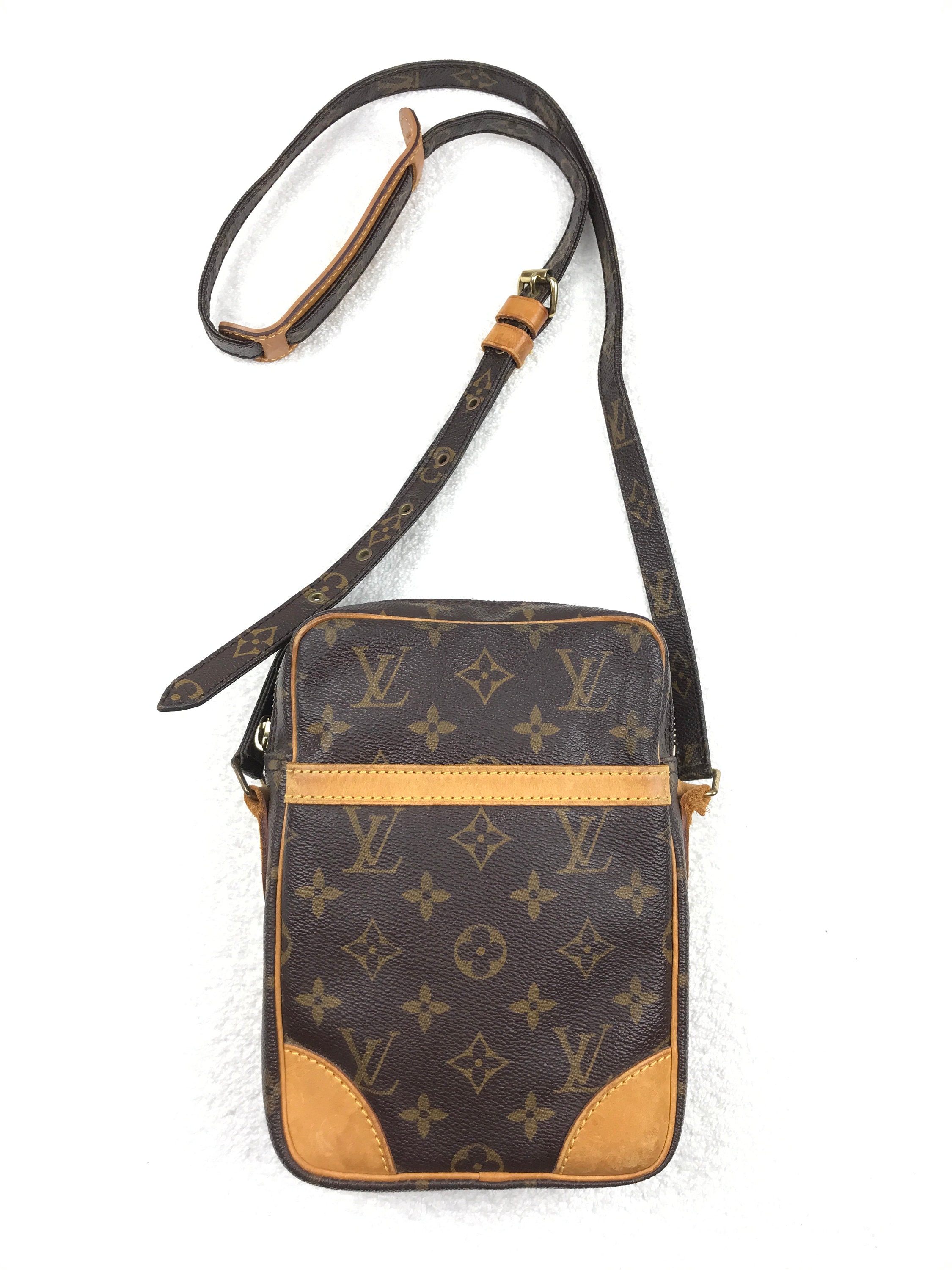 Bolso cruzado de marca para hombre, estilo LV,color café BOL00365