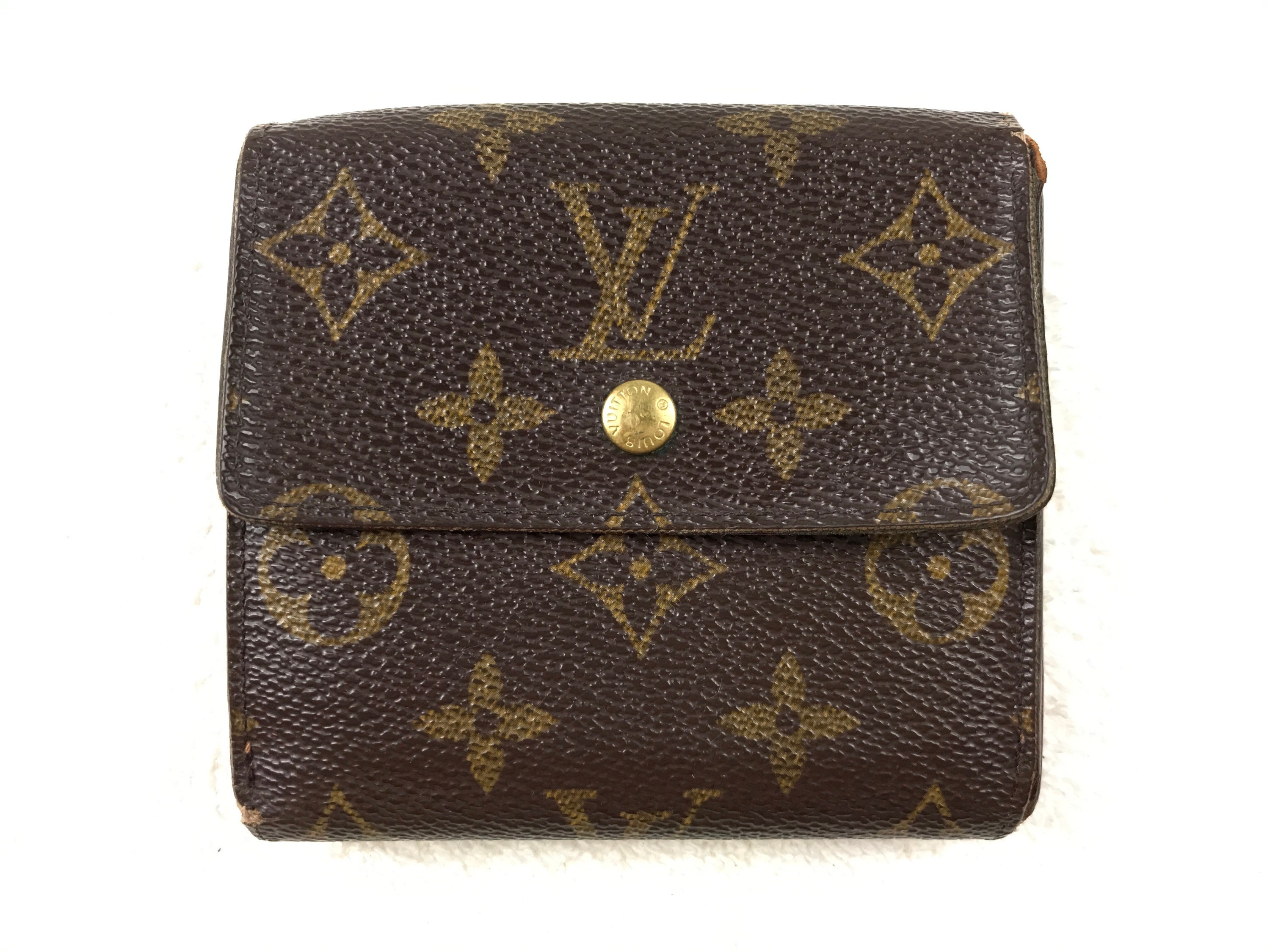 Louis Vuitton monogram short wallet  LV classic plaid short wallet – INCORD