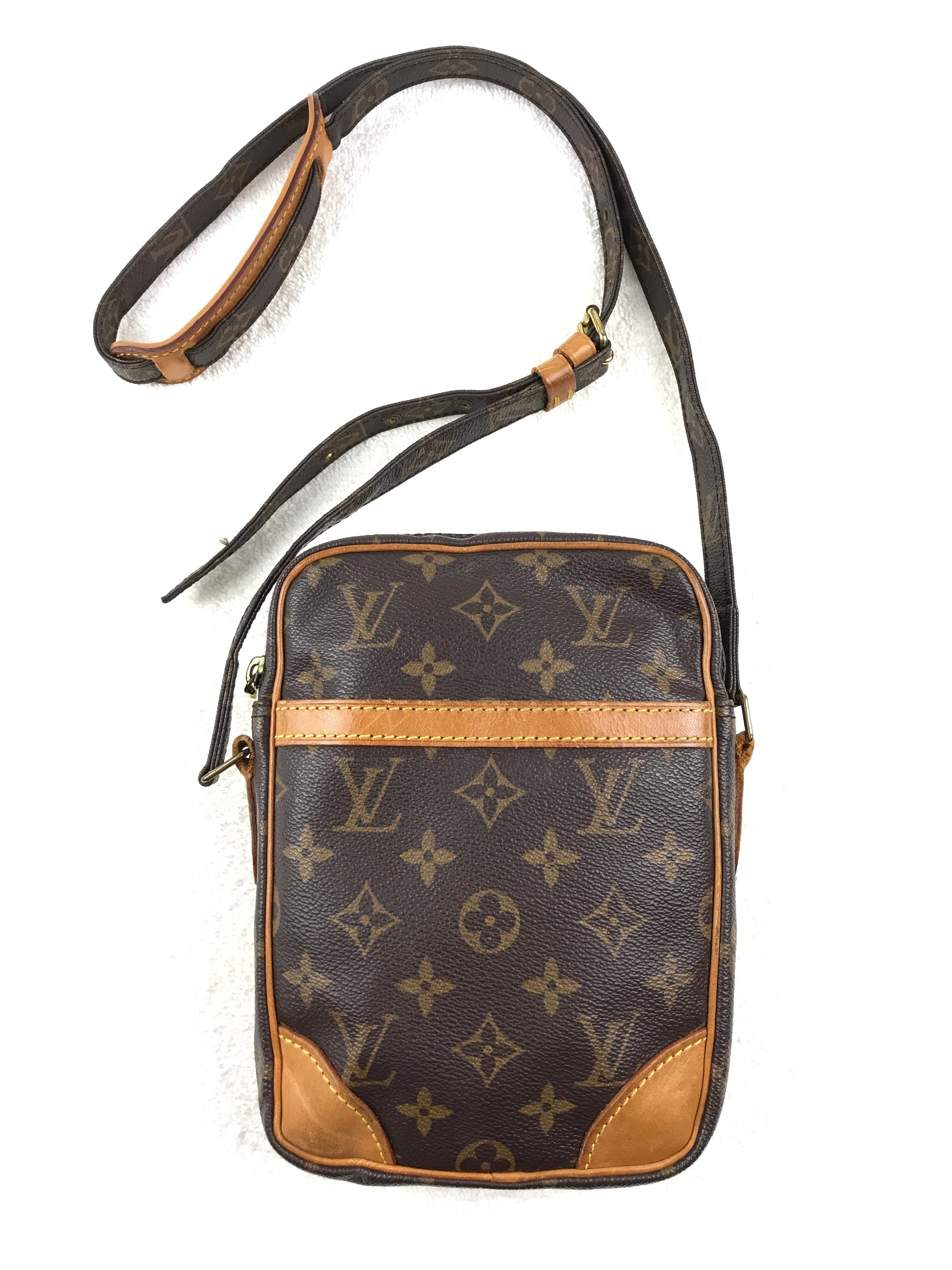 Monogram Coated Canvas Danube 21 Crossbody Bag – Baggio Consignment