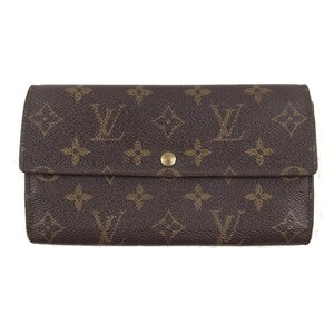 Louis Vuitton Monogram Portfeille Double V Long Bifold Wallet