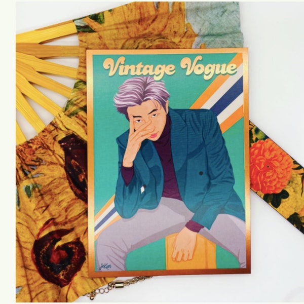 BTS Namjoon (RM) Vintage Vogue Print