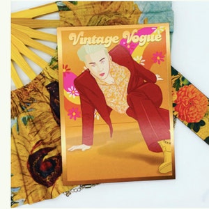 BTS Jimin Vintage Vogue Print