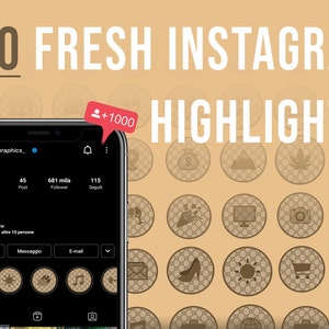 30 Instagram Highlights Templates, Instagram highlight covers, influencer media kit, digital download