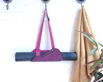 Yoga Mat Carrier | Bespoke Yoga Mat Sling | Handmade in Africa | Eco Friendly Yoga Mat Bag