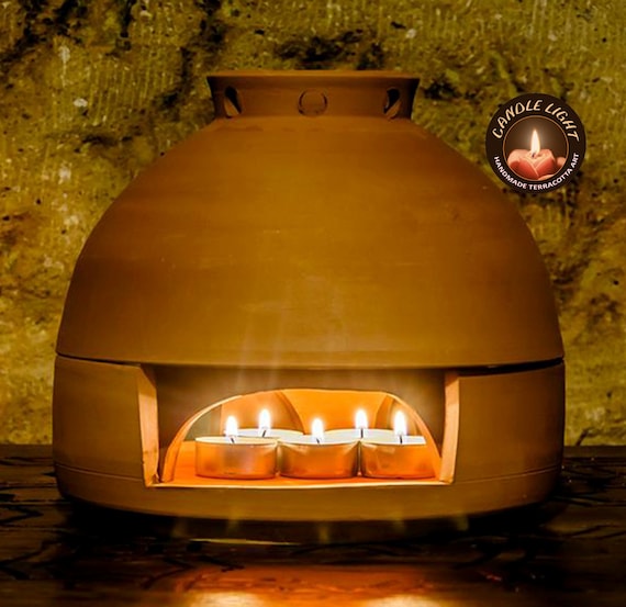 Candle Heater Natural Terracotta Ceramic 86 inch. - Etsy.de
