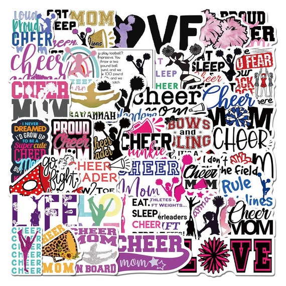 CHEER Stickers Cheerleading Cheerleader Merchandise Random Etsy