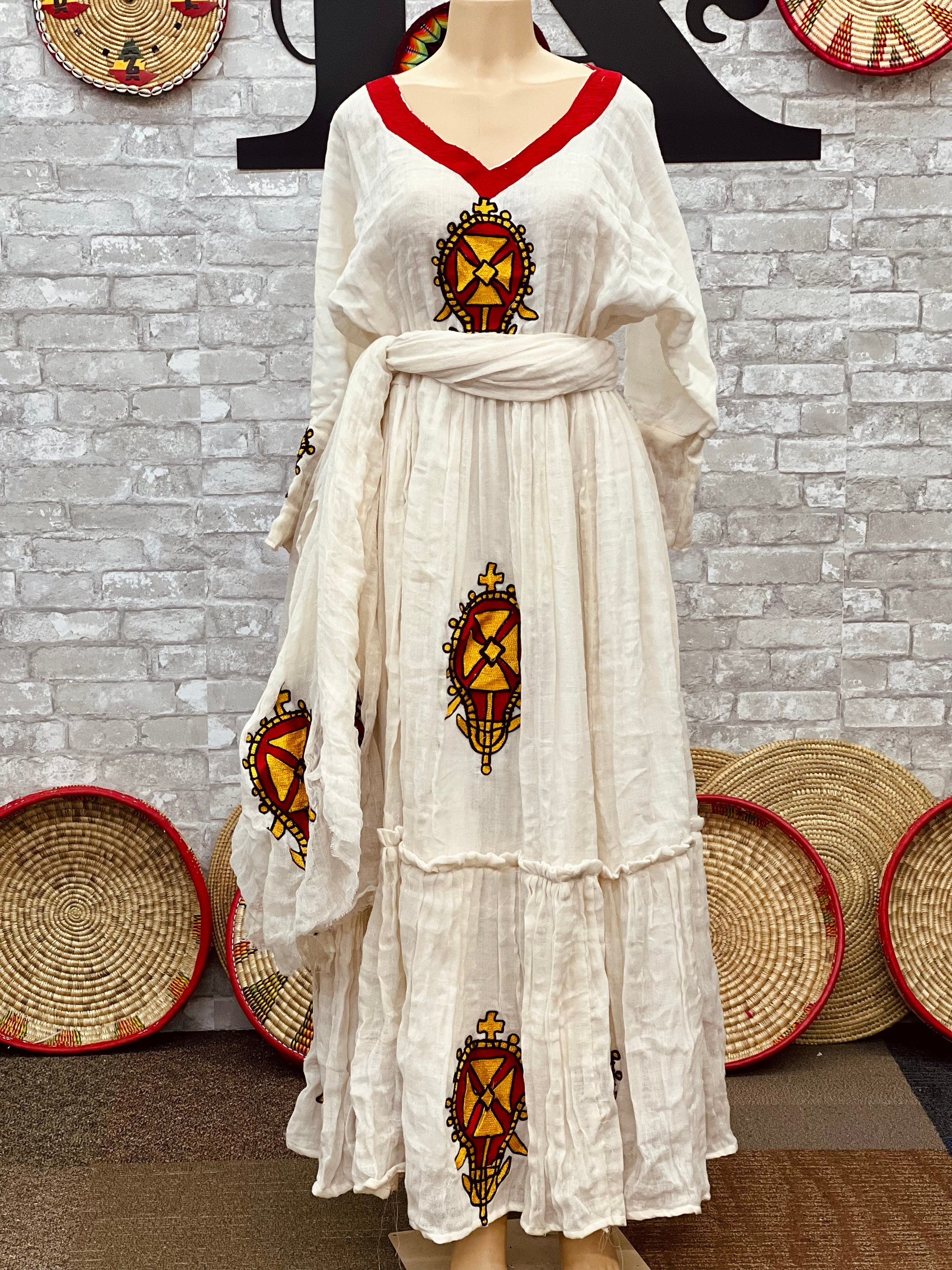 Ethiopian /eritrean Traditional Dress /bahilwe Kemis የሐበሻ - Etsy Canada