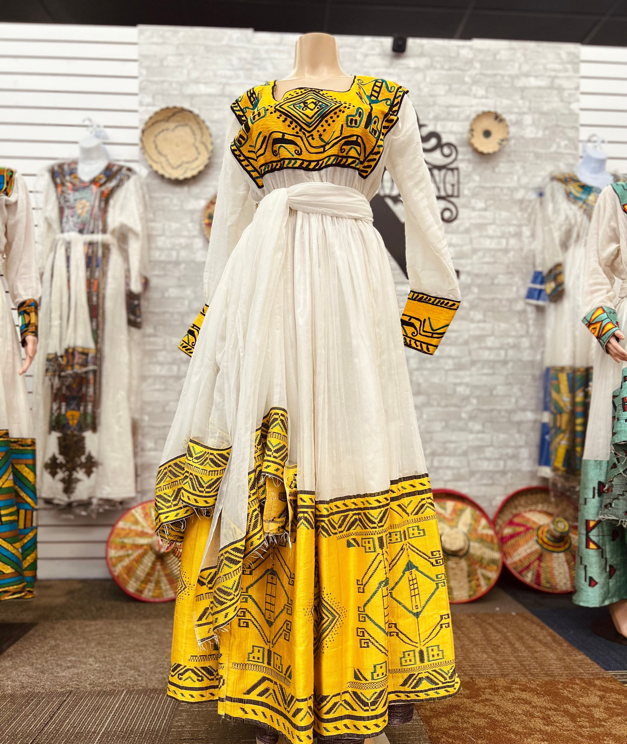 Ethiopian /eritrean Traditional Dress /bahilwe Kemis የሐበሻ - Etsy Singapore