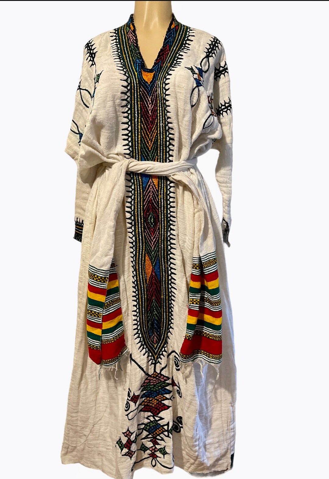 Ethiopian Traditional Gonder Dress/ Kamis - Etsy
