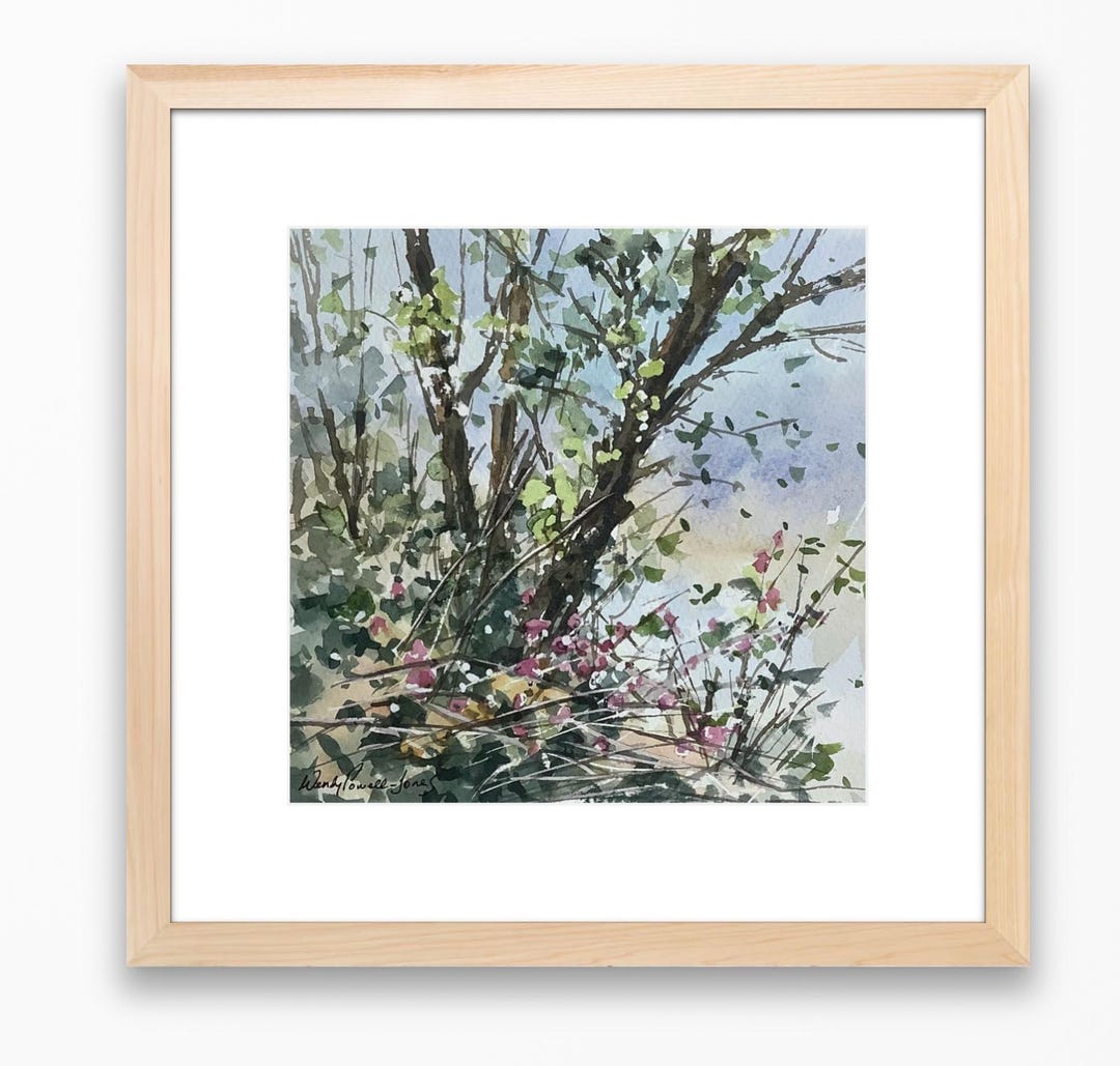 Watercolour Riverside Original Watercolour 'riverside' Mounted and Ready for a Standard 10 X ...