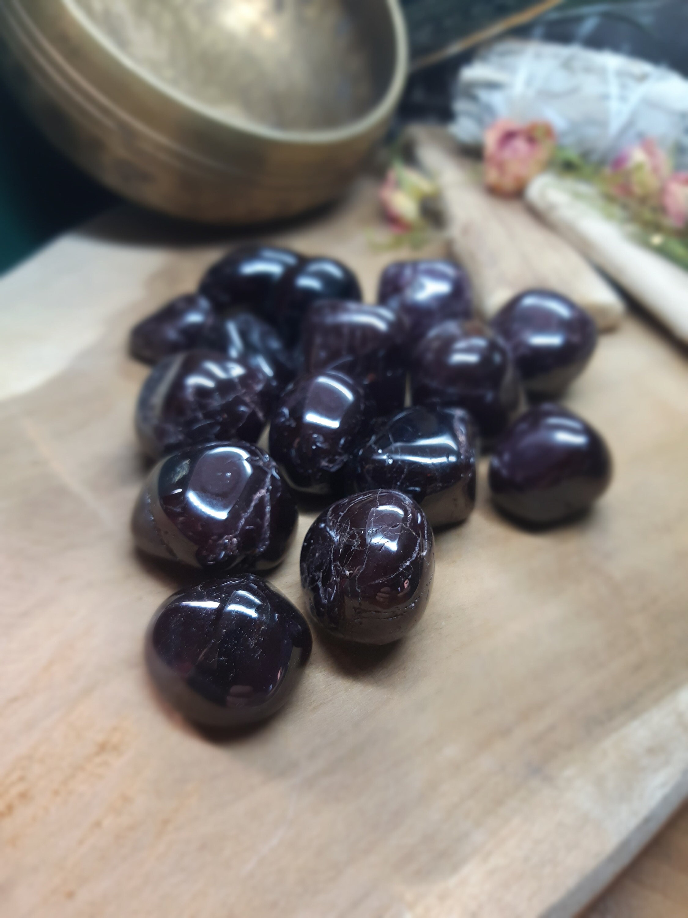 Grenat Almandin Pierre Roulée A