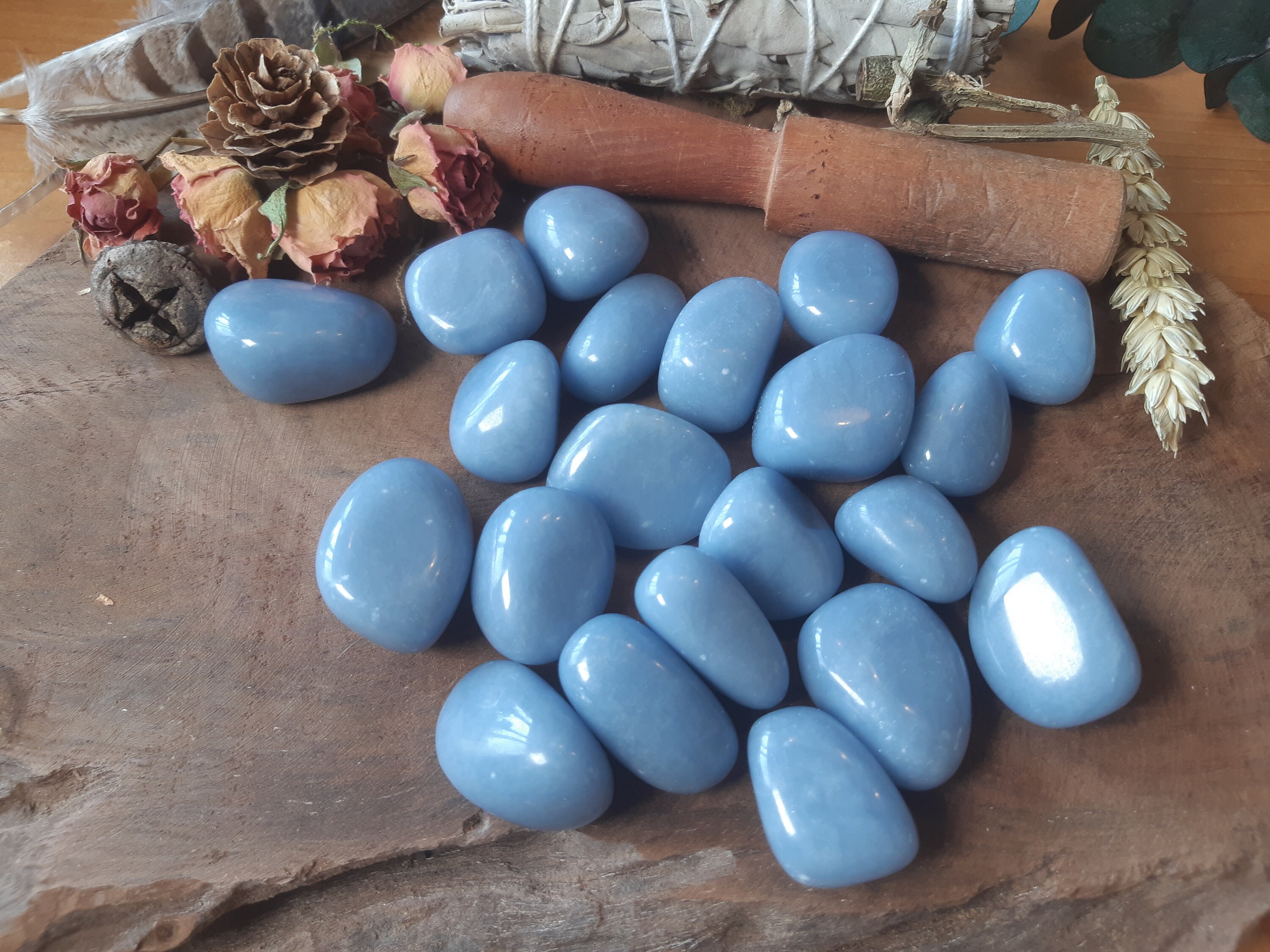 Pierres Roulées Angélite A