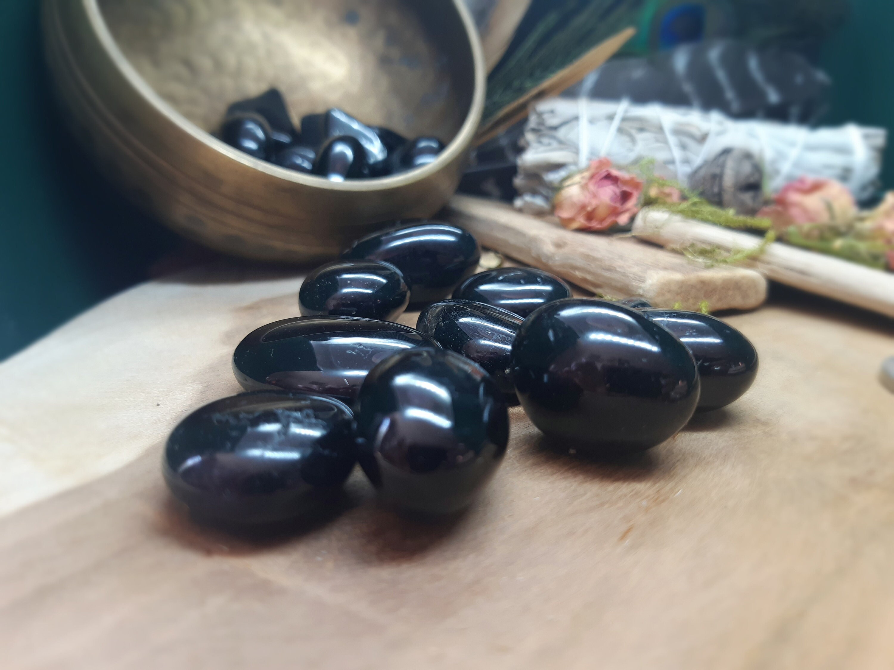 Tourmaline Noir Pierre Roulée A