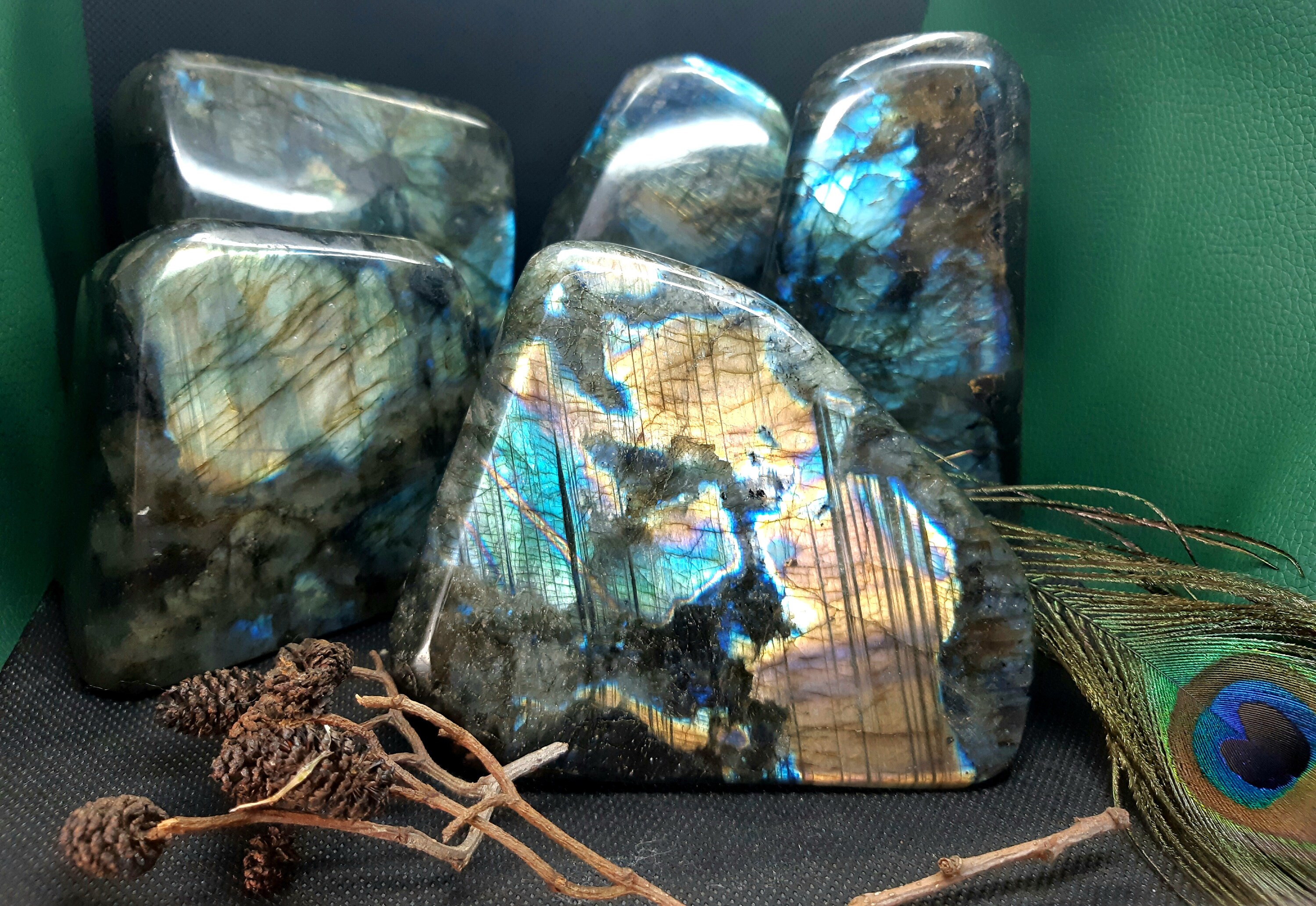 Labradorite en Bloc A Poser 600 1000 Gr