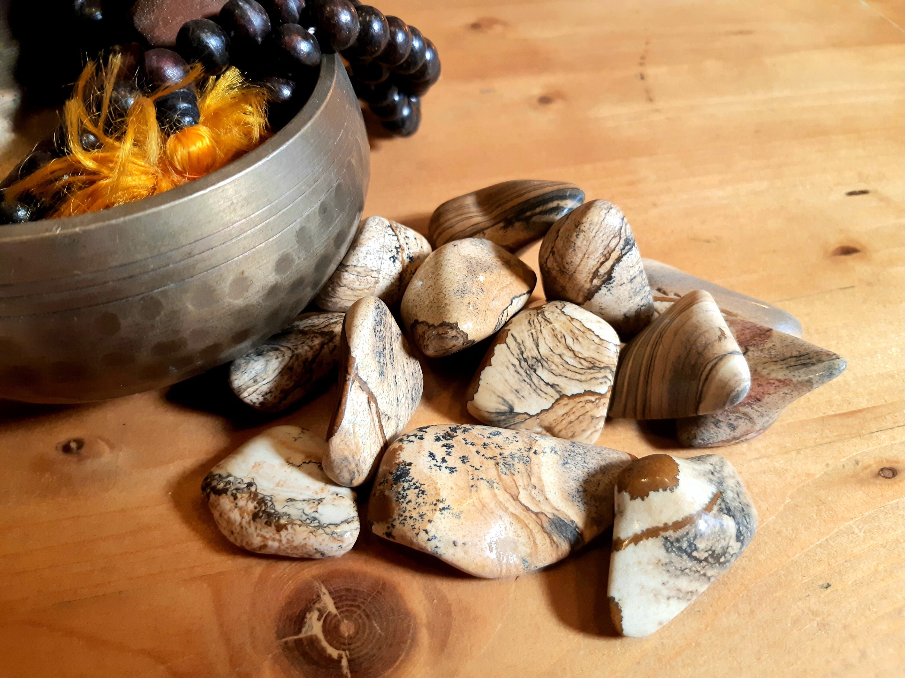 Jaspe Paysage Pierre Roulée