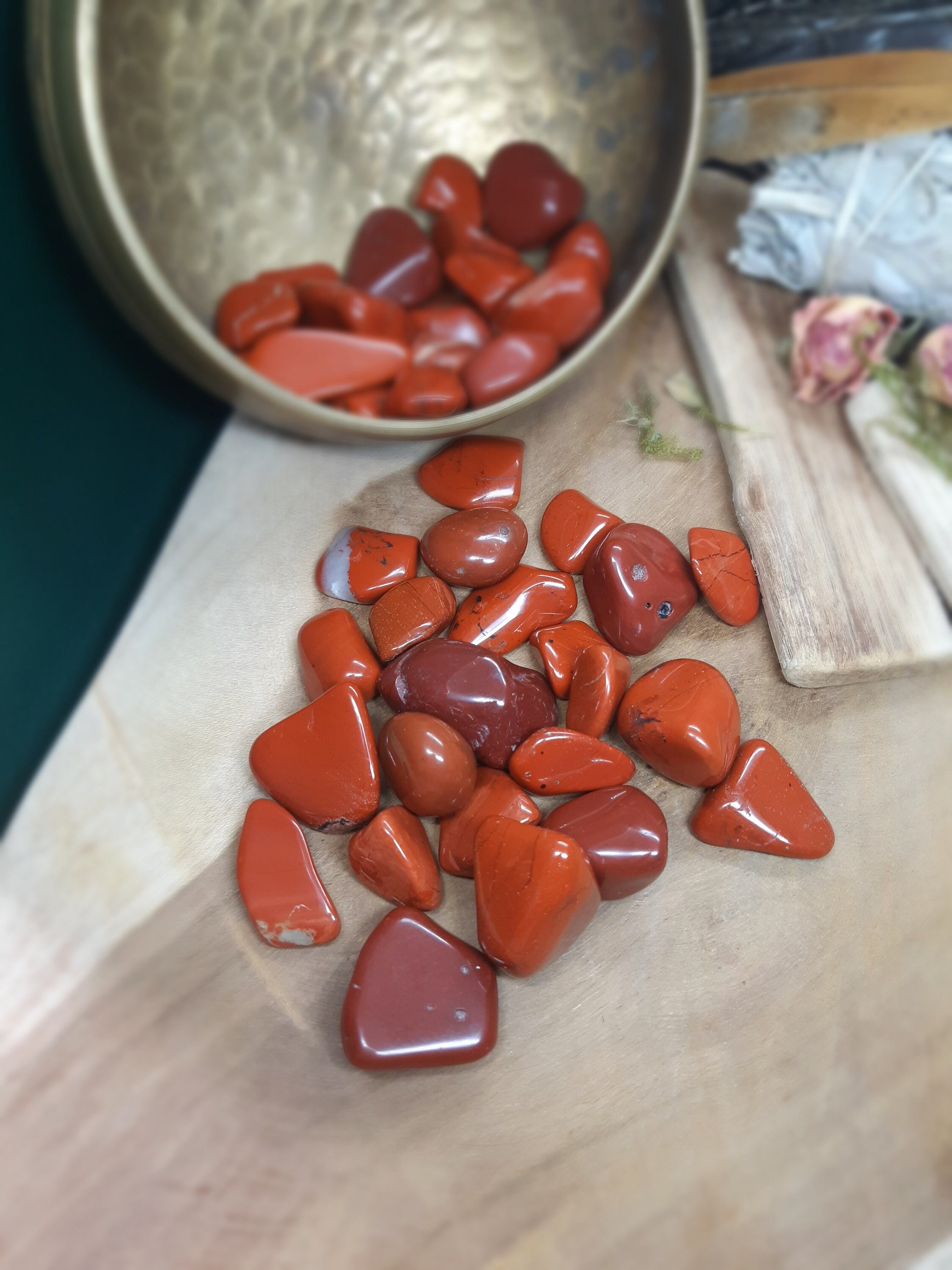 Jaspe Rouge Pierre Roulée