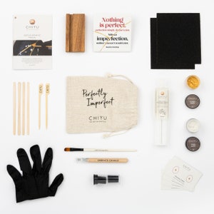 Kintsugi repair set gold and silver with all tools