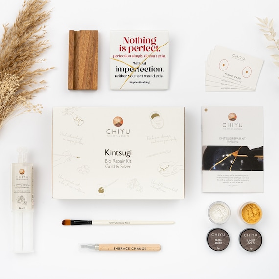 Bio Kintsugi Repair Kit Gold and Silver