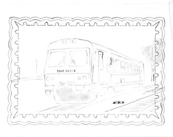 5047 Railcar including a drawn frame