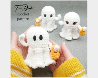GHOST-haakpatroon pdf. Halloween-amigurumi's.   -Spookbedrieger-