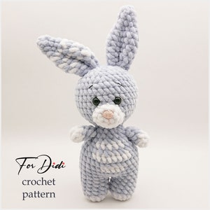 BUNNY crochet pattern PDF.   -Bunny Hops-