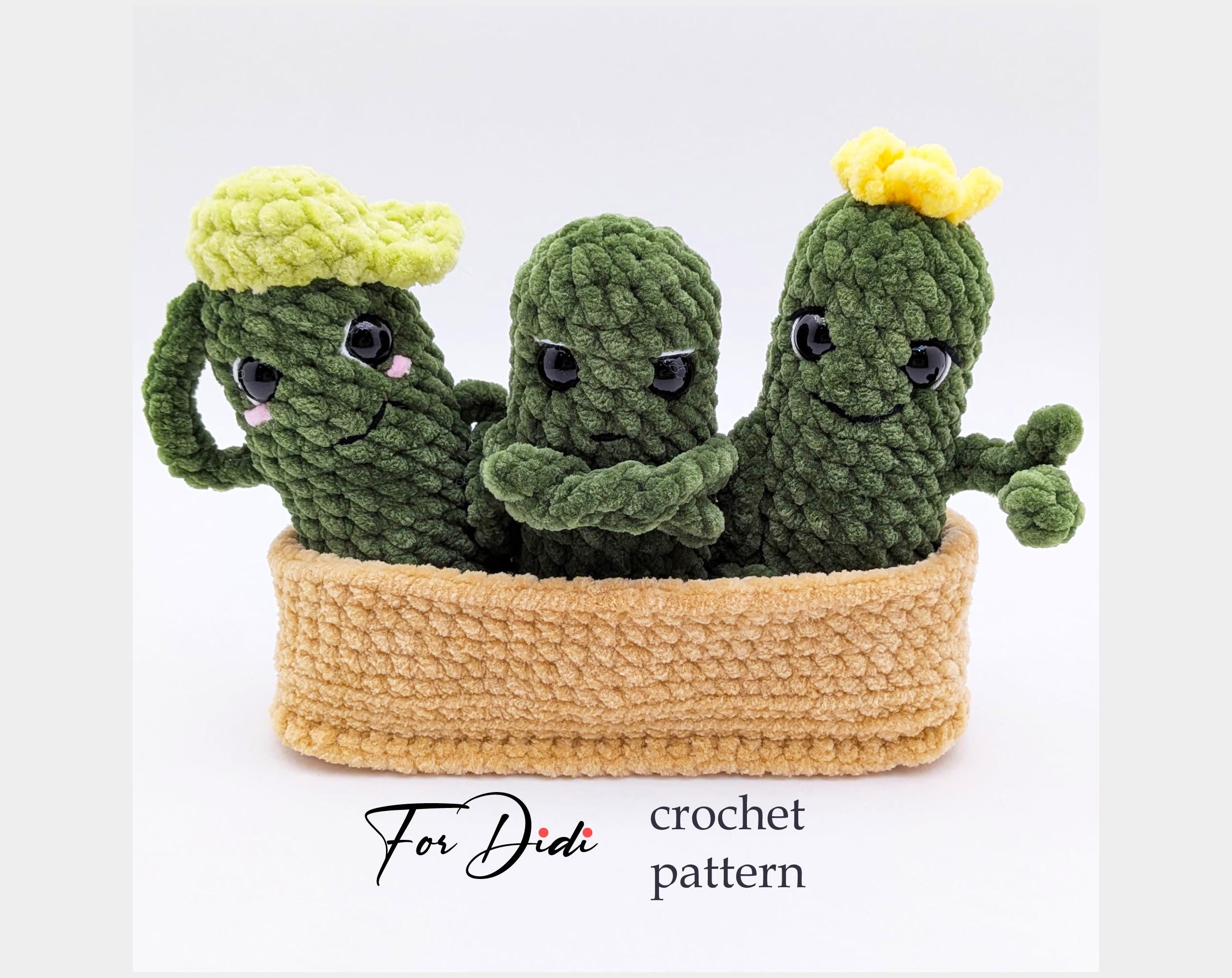Pickle Modes Amigurumi Bundle with Basket