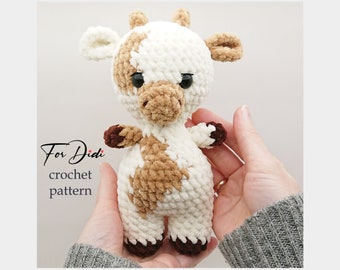 COW crochet pattern PDF.   -Cow Boo-