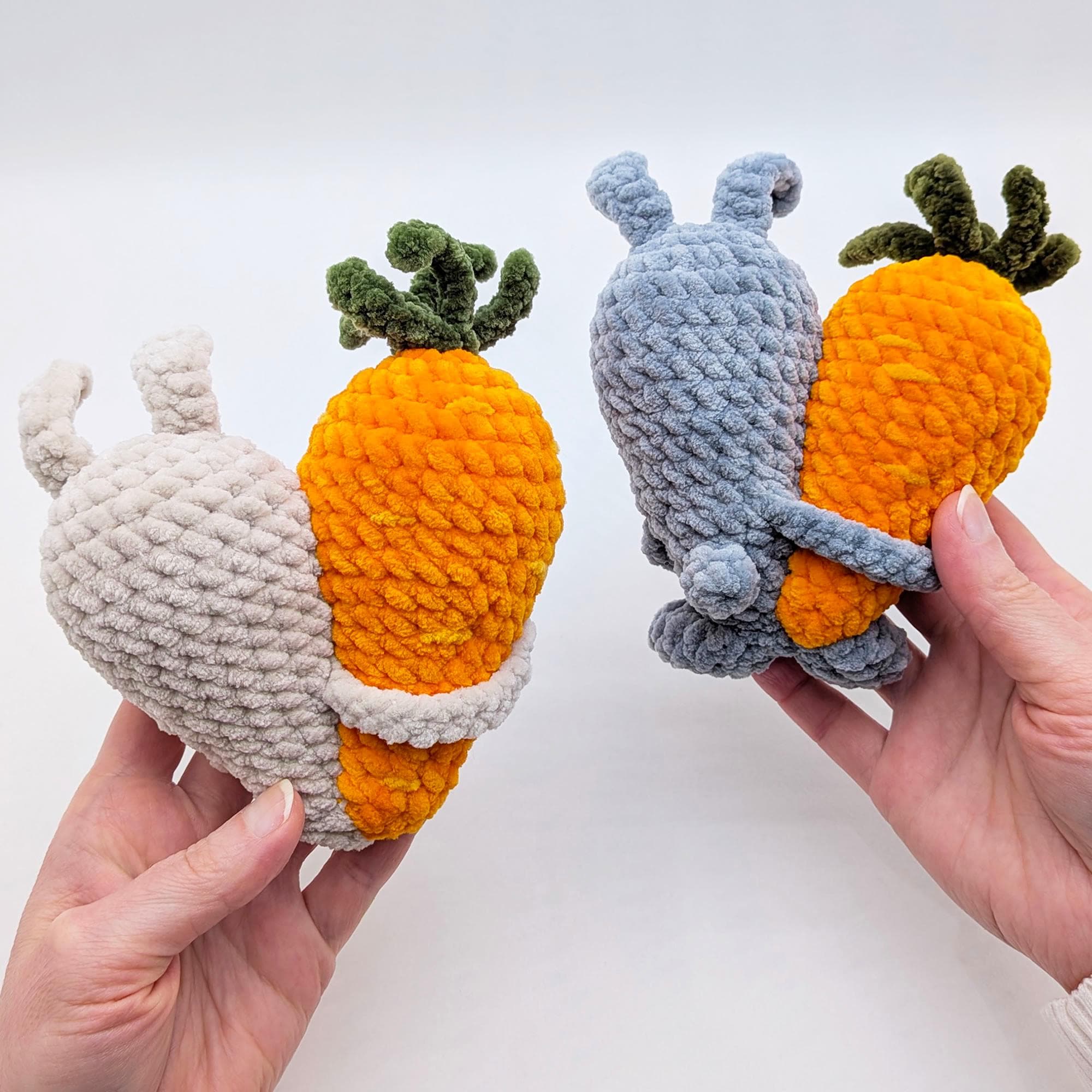 BUNNY With Carrot Crochet Pattern – Amigurumi Plush Heart, Hugs Toy PDF ...