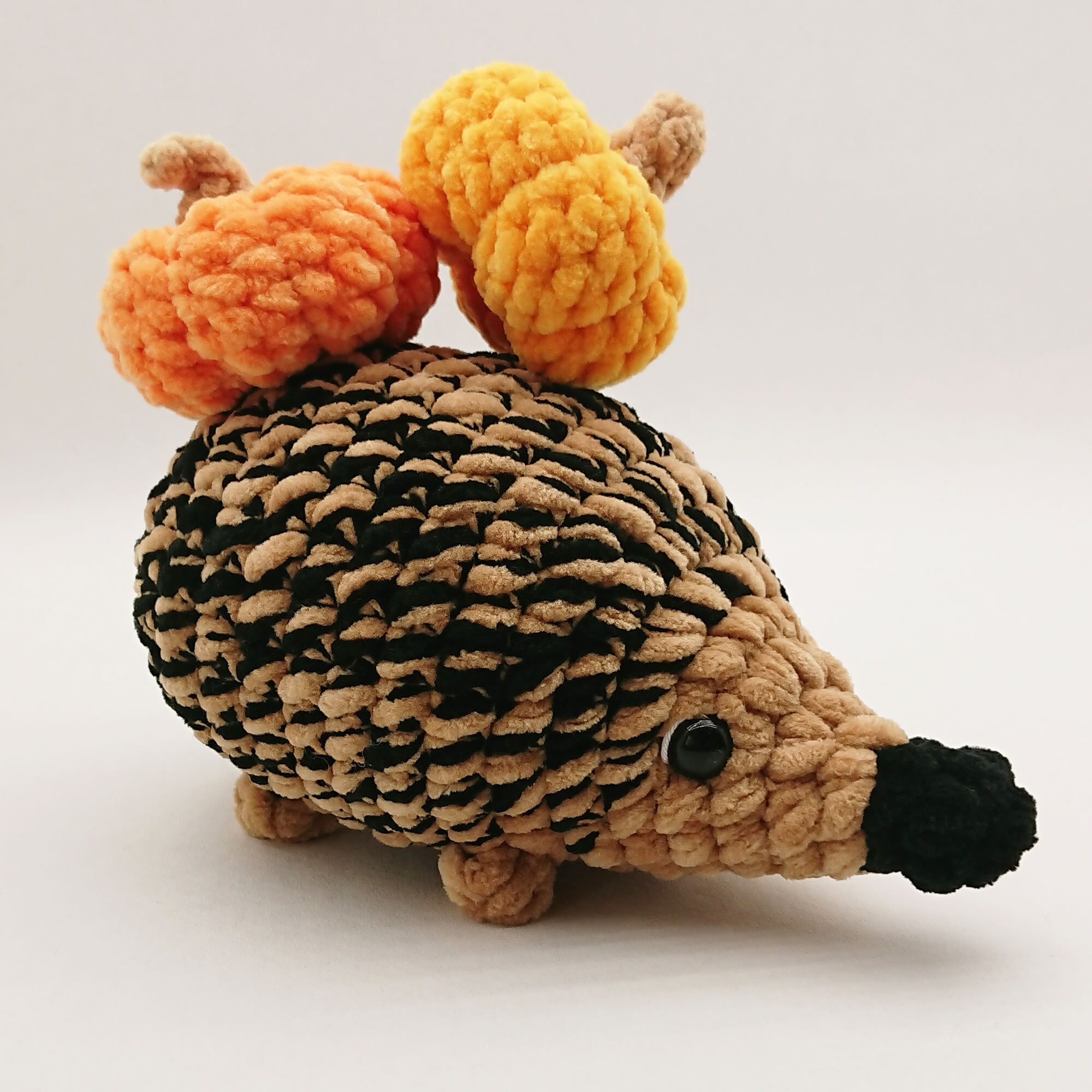 HEDGEHOG & PUMPKIN Crochet Patterns PDF. -hedgehog Spike and Pumpkin ...
