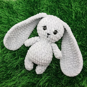 Peluche petit LAPIN. Lapin au crochet personnalisé. Lapin fait main. Lapin de Pâques en peluche. Lapin au crochet. Petit lapin en peluche. Cadeau de Pâques. image 8