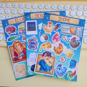 Stardew Valley Sticker Sheet (Group I)