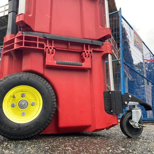 VIWOOP Front Wheels Upgrade Kit For Milwaukee Packout System Easy Rolling Dolly Conversion Accessories For Milwaukee Packout Rolling Tool Box