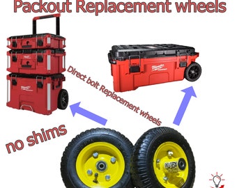 NEW Milwaukee PACKOUT Modification the 22" Rolling Tool box Model Pneumatic Wheel Replacement Kit  : Welcome to PAC-Air's