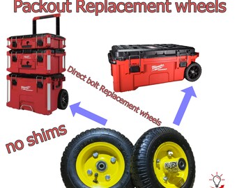 Replacement wheels on sale for milwaukee packout