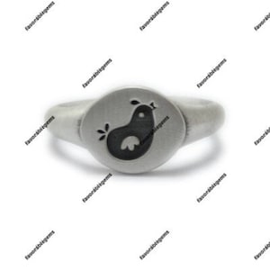 925 Sterling Silber Hahn Ring - Familie Huhn Ring - Huhn Ring - Tier Schmuck - Huhn Liebhaber Geschenk
