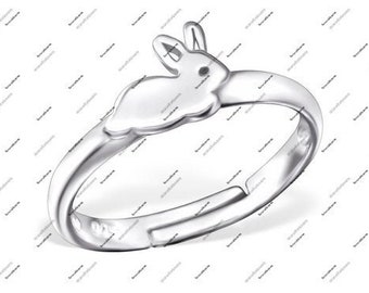 Kaninchen Ring: Minimalistischer Hasen Schmuck