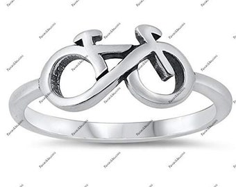 Bicycle Ring in 925 Sterling Sliver - Rings For Men And Women - Gift for Cyclist - Biker Ring - Rider Ring