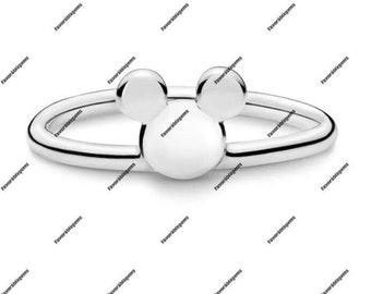 Micky Maus Ring - 925 Sterling Silber Disney Schmuck