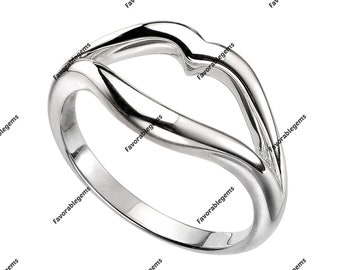 Sterling Silver Lip Ring: Boho Statement Jewelry