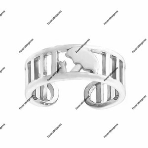 Sterling Silver Umbrella Ring: Minimalist 925 Silver Band