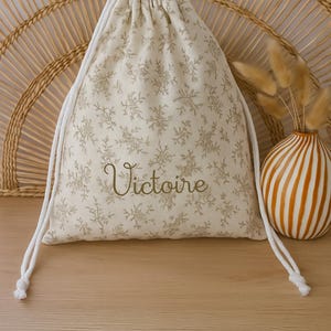 Personalized drawstring bag