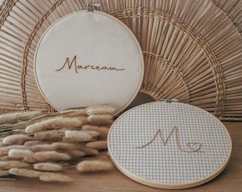 Personalized embroidered first name tambourine