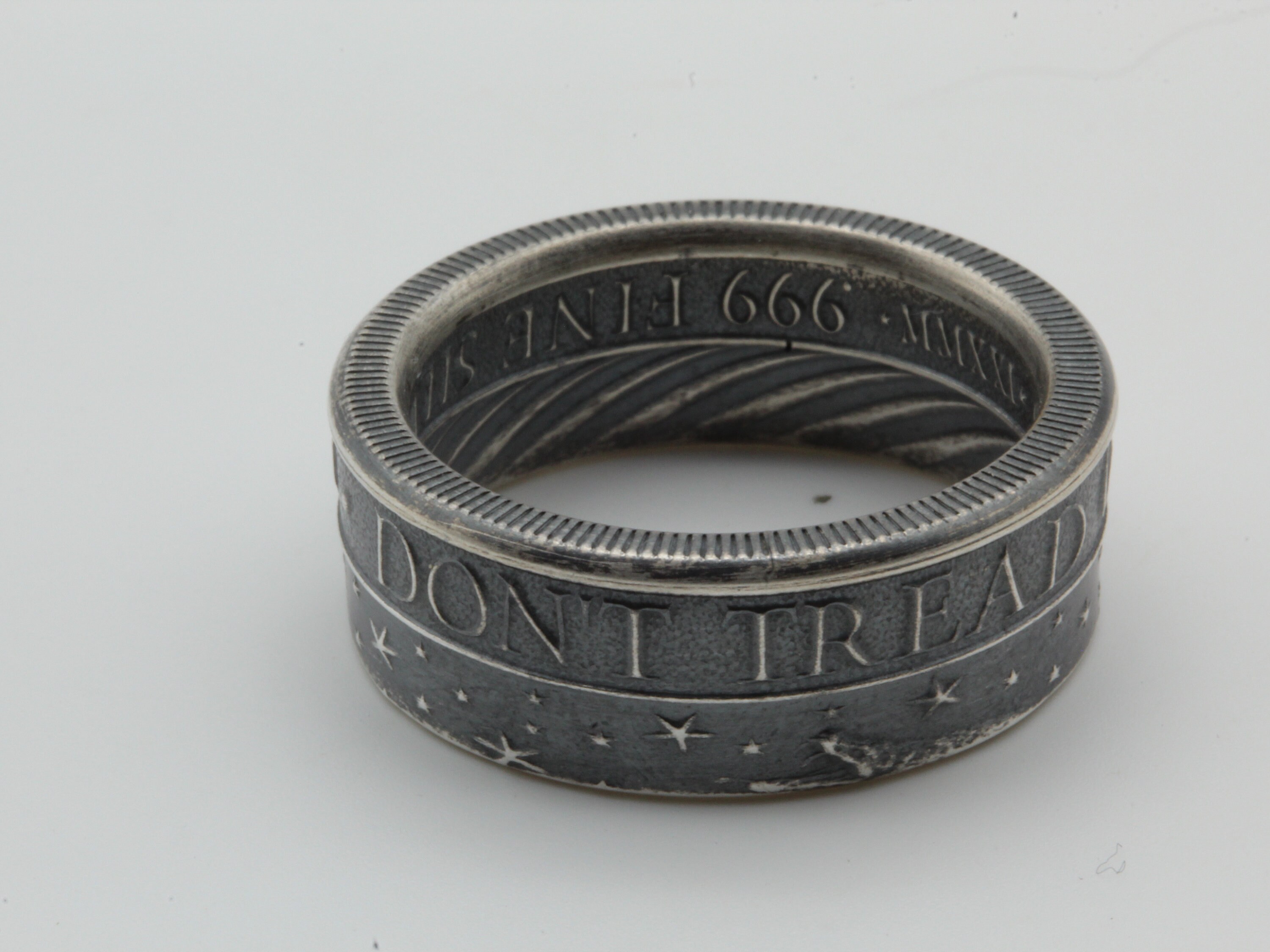 Nra Rings Don’t Tread on Me 1/2oz Silver Coin Ring NRA 2nd Amendment Live Free or ...
