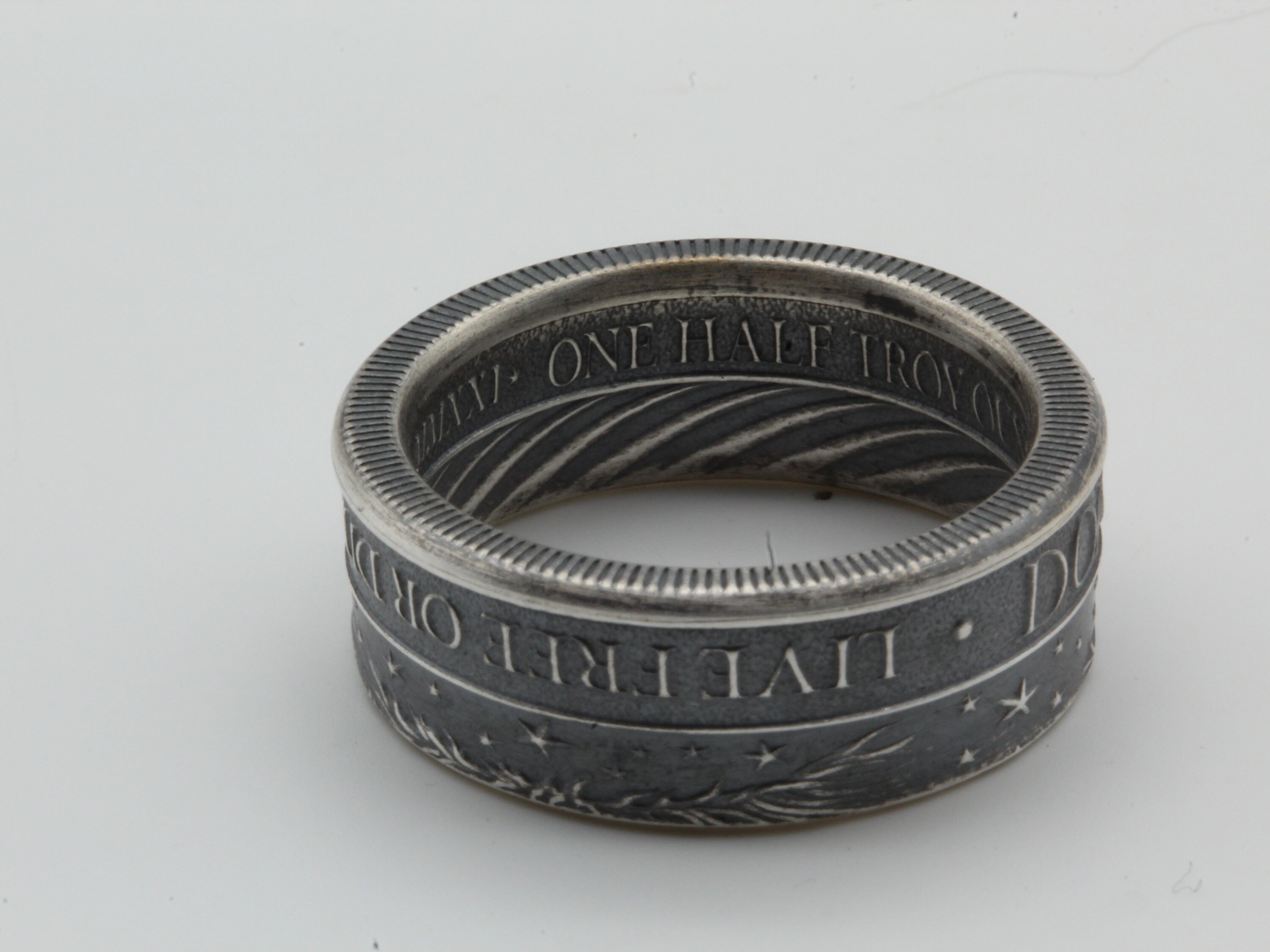 Nra Rings Don’t Tread on Me 1/2oz Silver Coin Ring NRA 2nd Amendment Live Free or ...