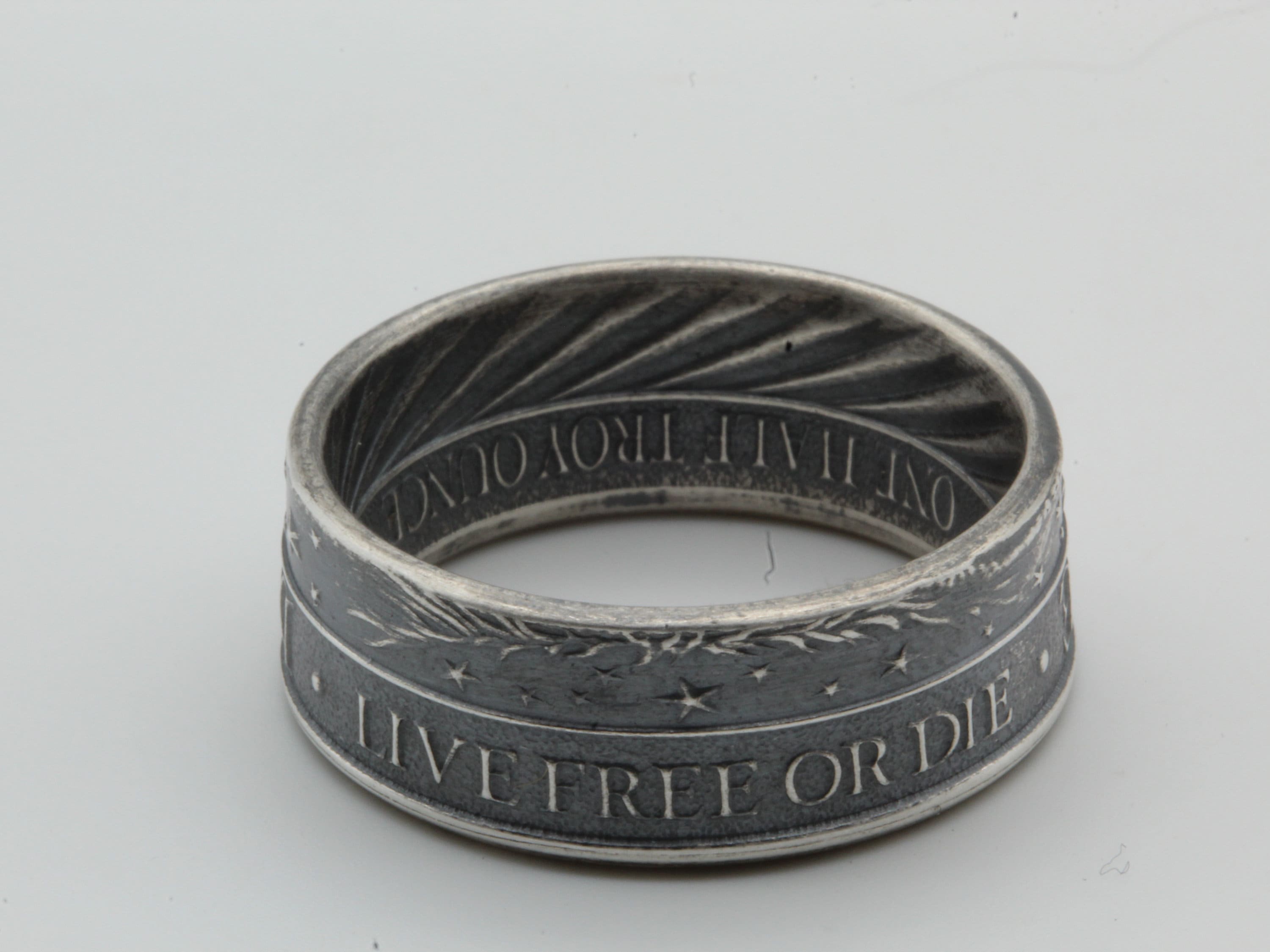 Nra Rings Don’t Tread on Me 1/2oz Silver Coin Ring NRA 2nd Amendment Live Free or ...