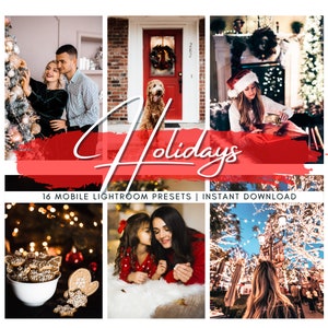 Holiday Lightroom Presets, Mobile Presets