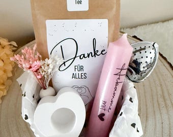 Teeschale Hebamme mit Herz, Geschenkset , Danke für alles-Geschenk Hebamme